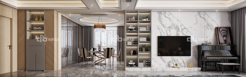 現代極簡整木定制案例效果圖(圖5) 現代極簡整木定制案例效果圖(圖5)