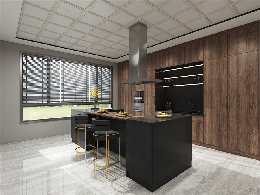 設計開放式廚房時該注意什么呢?(圖1) 設計開放式廚房時該注意什么呢?(圖1)