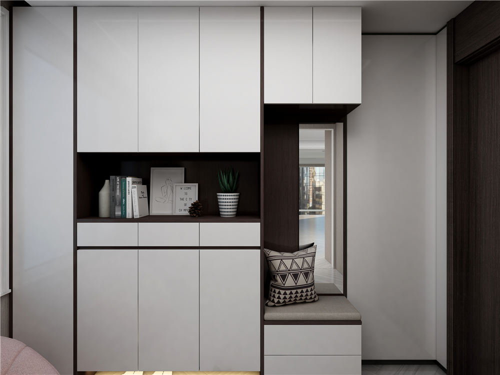 全屋定制玄關柜有哪些款式組合?(圖3) 全屋定制玄關柜有哪些款式組合?(圖3)