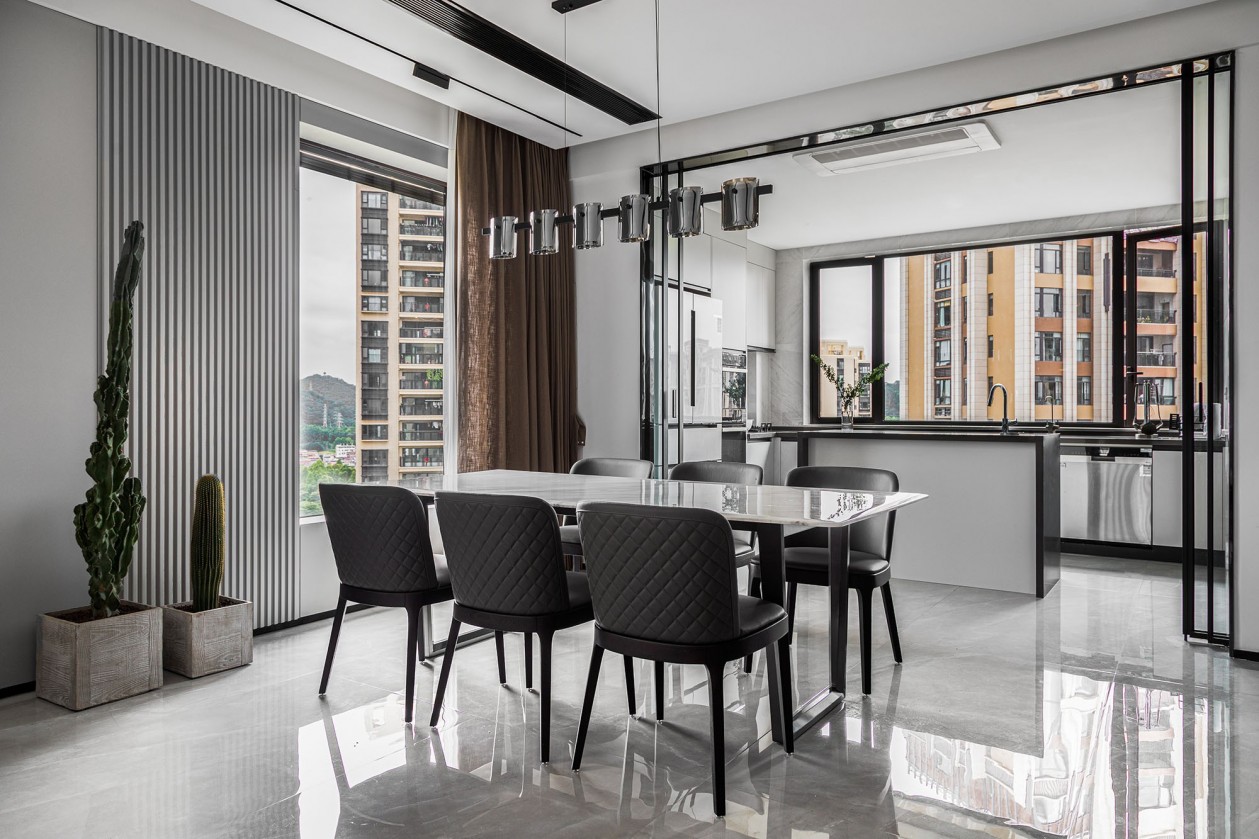 228㎡全屋定制大平層,現代極簡風格設計案例(圖7) 6.jpg