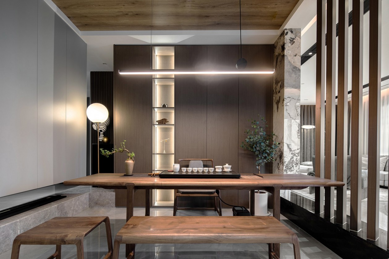 228㎡全屋定制大平層,現代極簡風格設計案例(圖17) 16.jpg