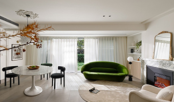 136㎡整木定制設計，浪漫法式風格案例